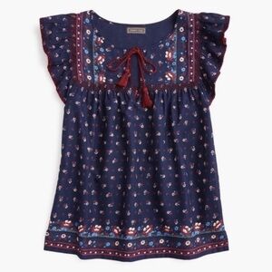 J Crew Point Sur blouse